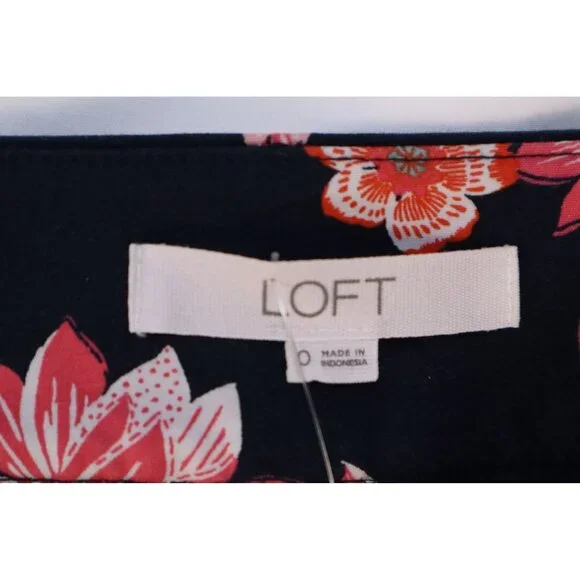 LOFT The Rivera Short by Floral Print Navy Shorts Size o‎ - Picture 7 of 11
